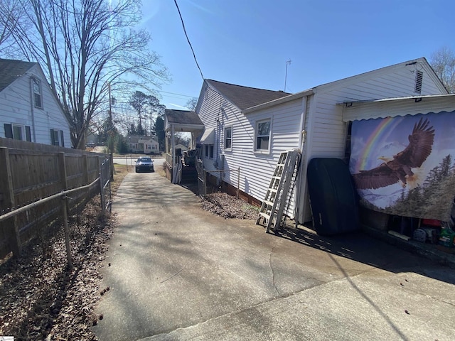 view of side of property