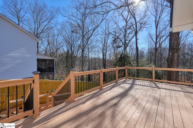 view of wooden terrace