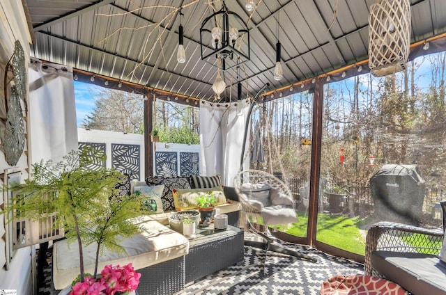 sunroom with a wealth of natural light