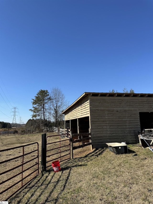 view of outdoor structure