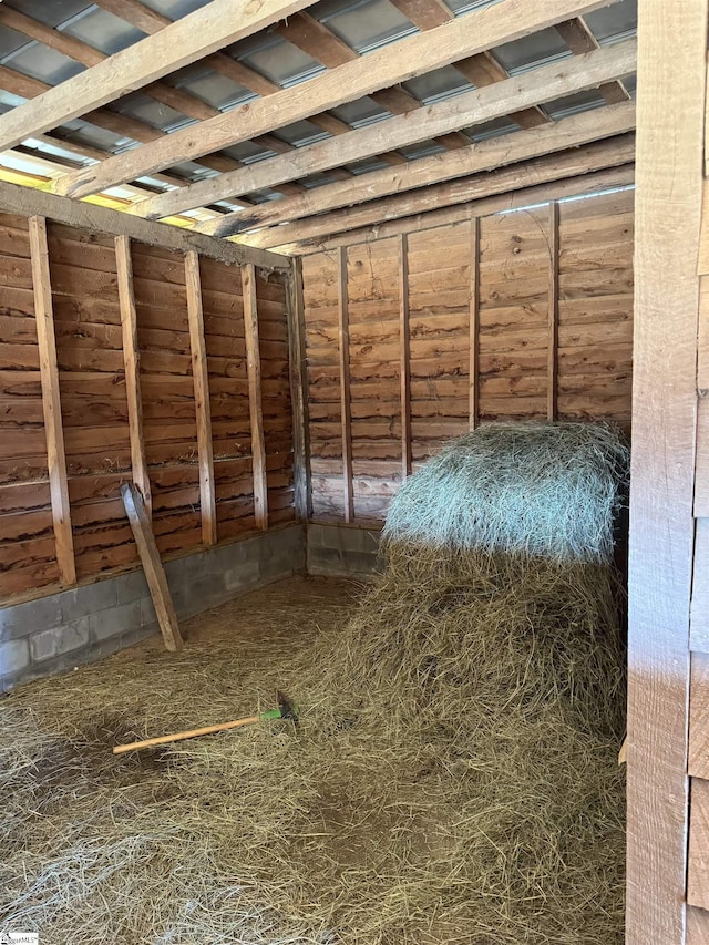 view of attic