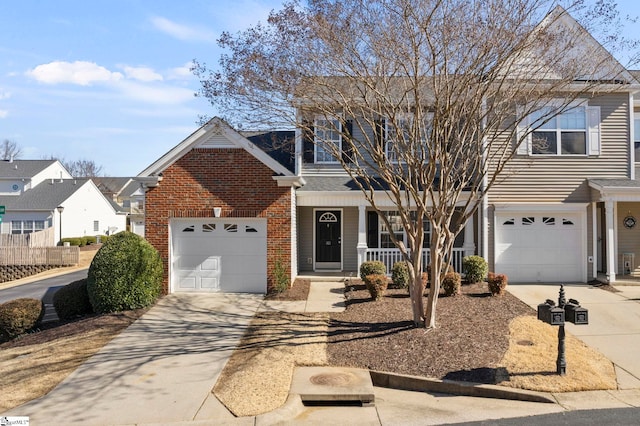 view of front property featuring a porch