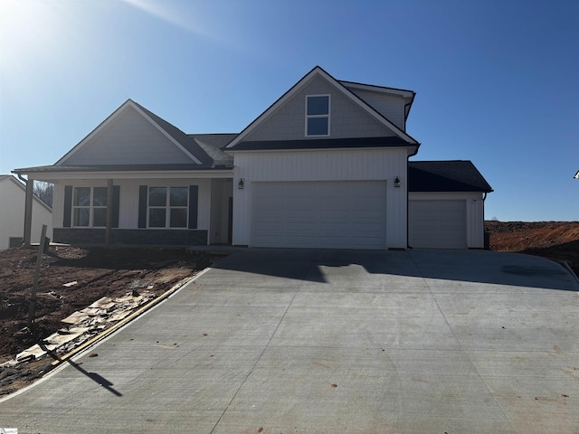 view of front of house with covered porch