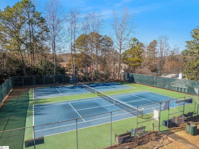 view of tennis court