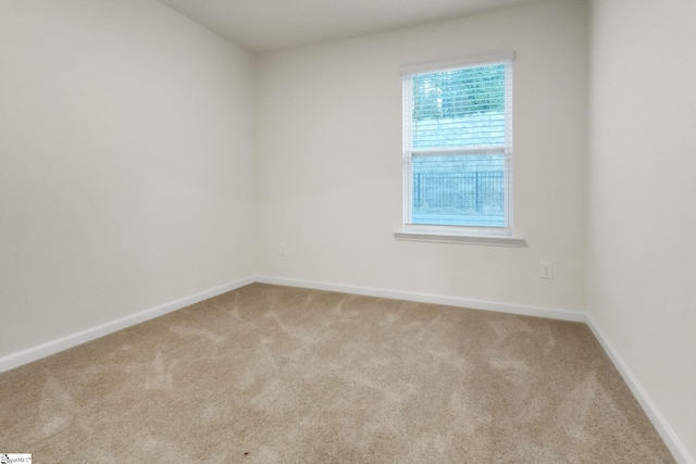 view of carpeted empty room