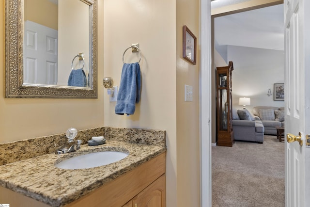 bathroom featuring vanity