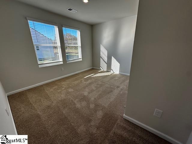 view of carpeted empty room