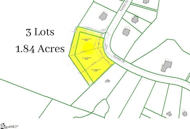 0000 Forest Dr Three Lots, Three Lots, Travelers Rest SC, 29690 land for sale