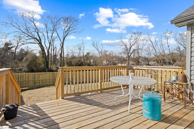 view of wooden terrace