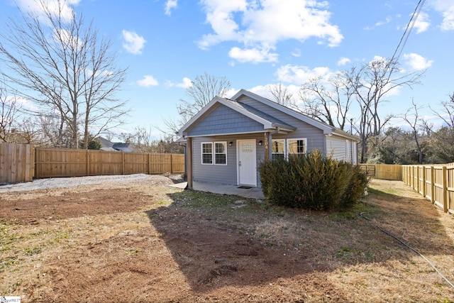 view of back of property