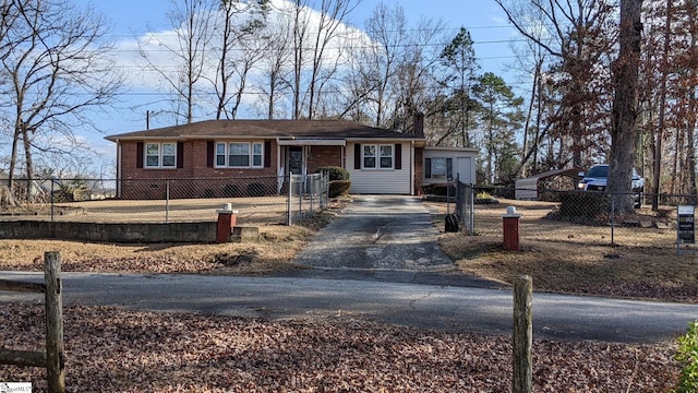 view of ranch-style home