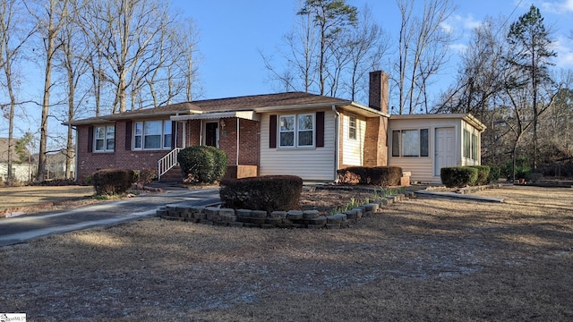 view of ranch-style home