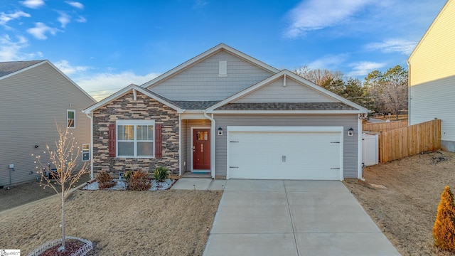 view of front of home featuring a garage