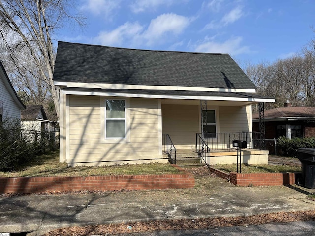 view of front of home featuring a porch