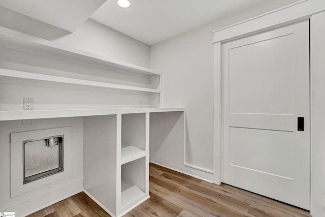 interior space featuring light wood-type flooring