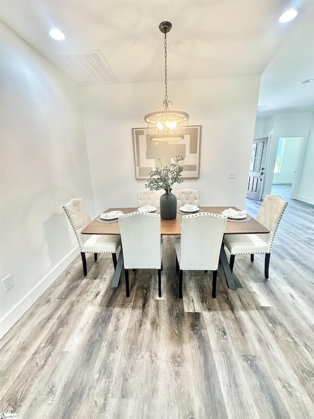 706 Cheyanne Ct, Greer, SC 29651 - dining space featuring wood finished floors, baseboards, and recessed lighting