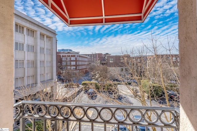 view of balcony