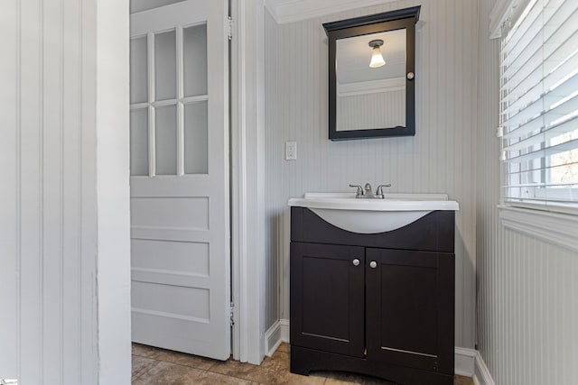 bathroom featuring vanity