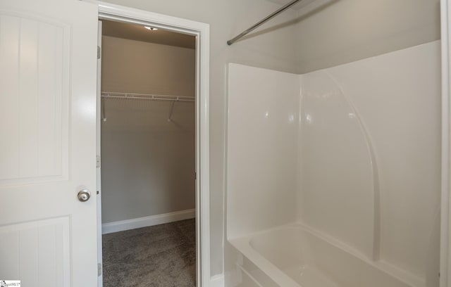 bathroom featuring tub / shower combination