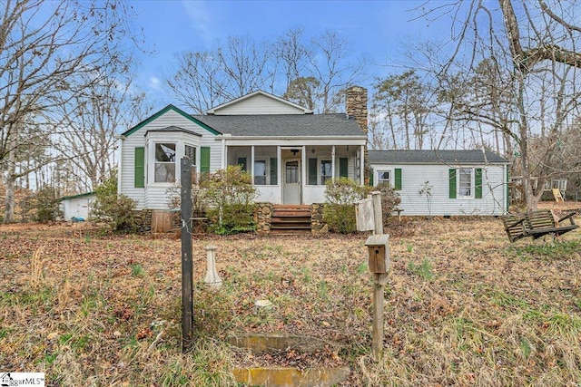 view of bungalow-style home