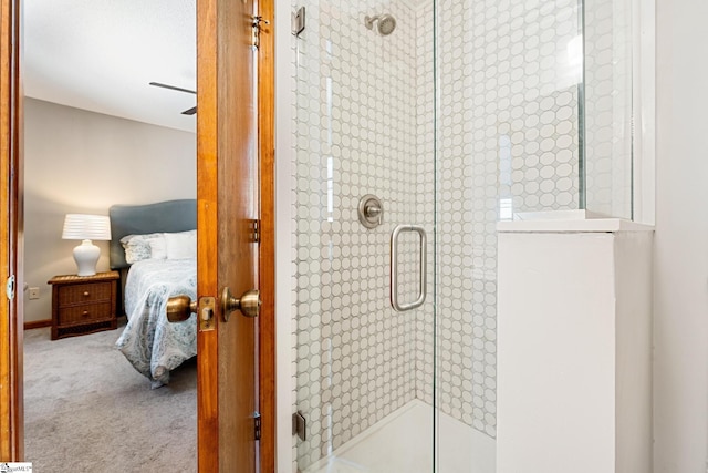 bathroom with walk in shower