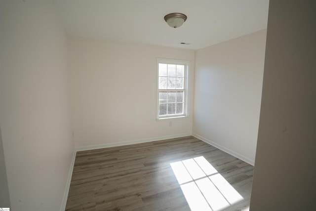 empty room featuring light hardwood / wood-style flooring