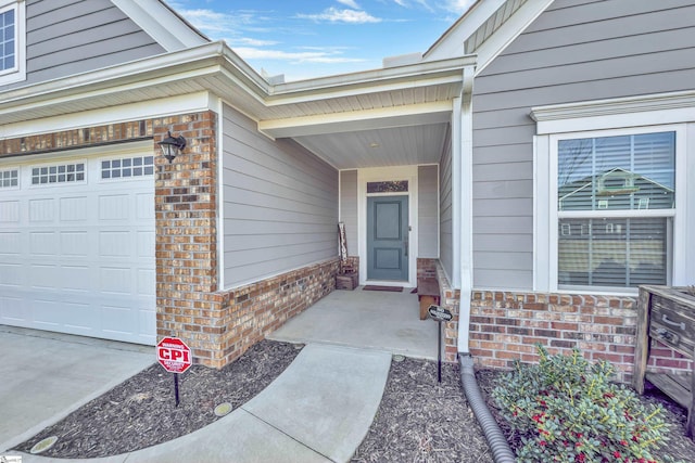 entrance to property with a porch