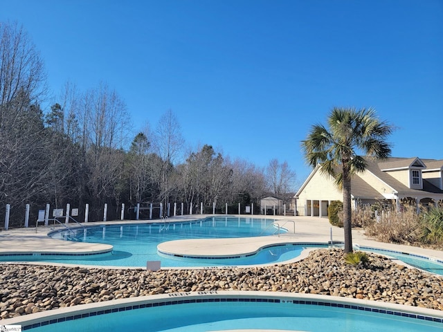 view of pool