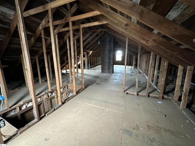 view of attic