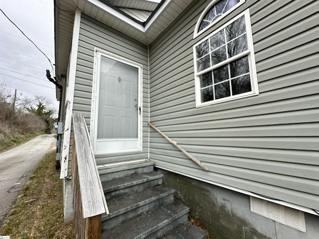 view of entrance to property