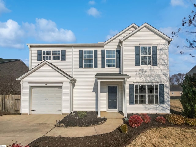 view of front of house featuring a garage