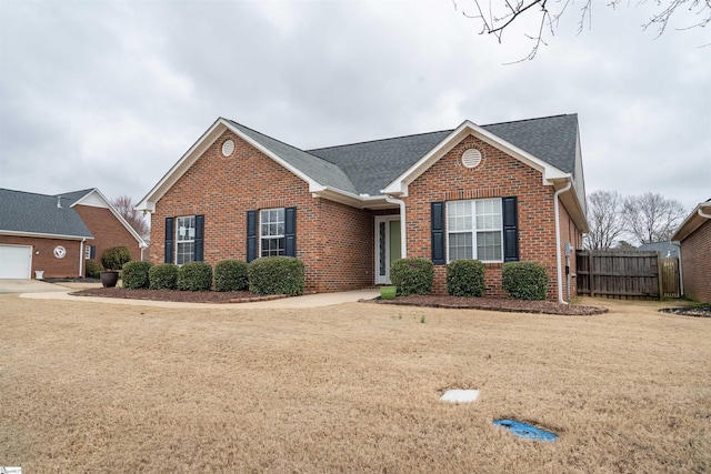 view of front of house with a front yard