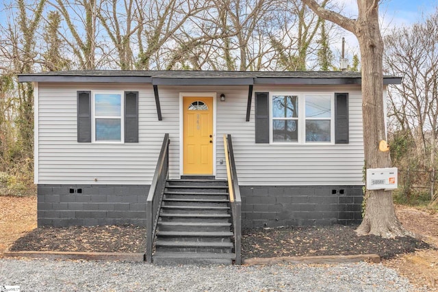 view of front of home