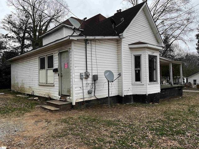 view of side of property