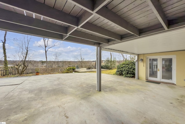 view of patio / terrace with french doors