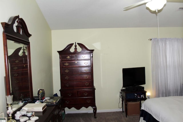 14 Heatherfield Dr, Simpsonville, SC 29680 - bedroom featuring dark colored carpet, baseboards, and a ceiling fan