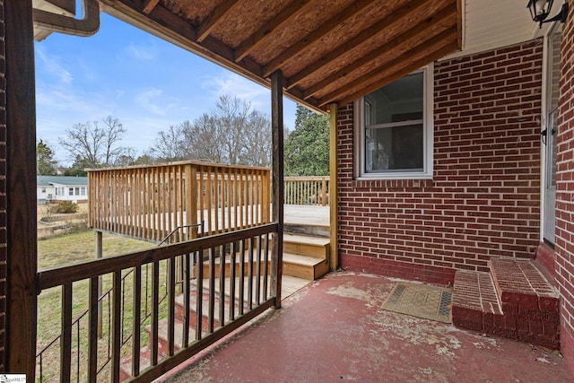 view of patio / terrace with a deck