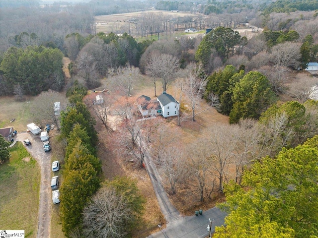 drone / aerial view featuring a rural view