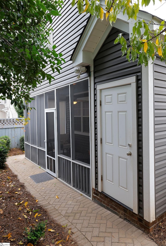 view of property entrance