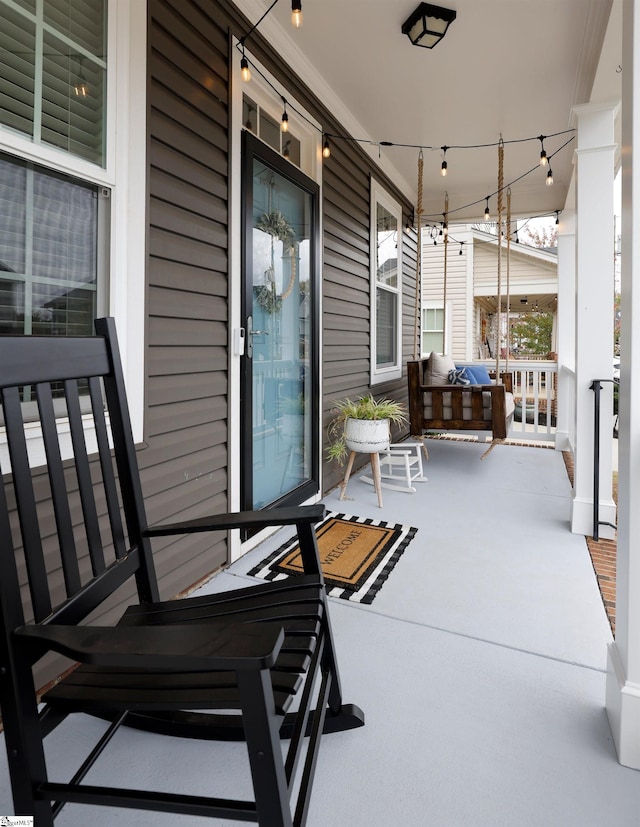 view of patio / terrace featuring a porch