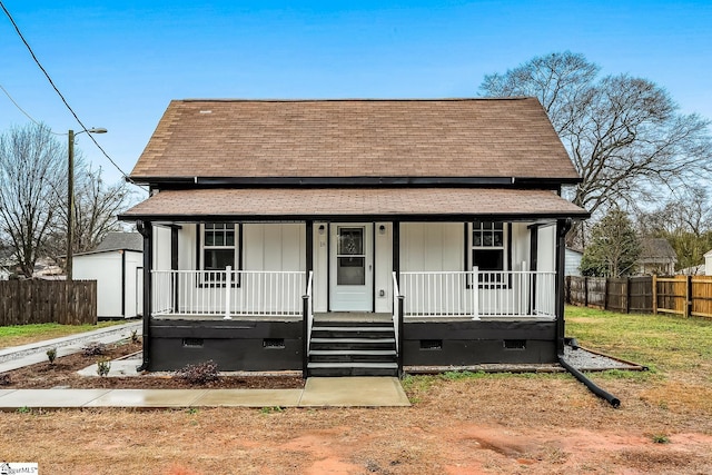 view of front of home with a porch