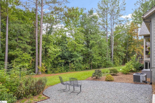 view of patio with central AC unit