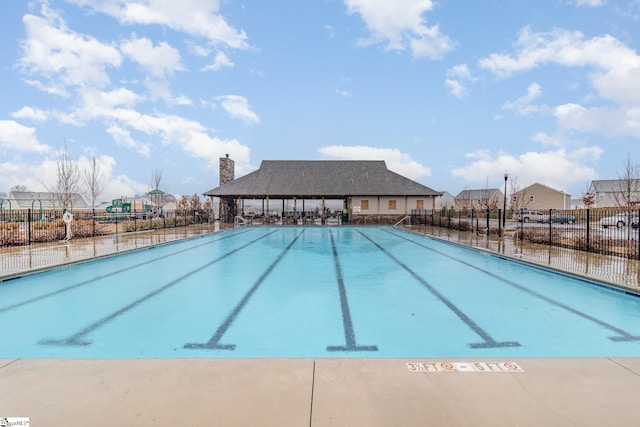 view of pool