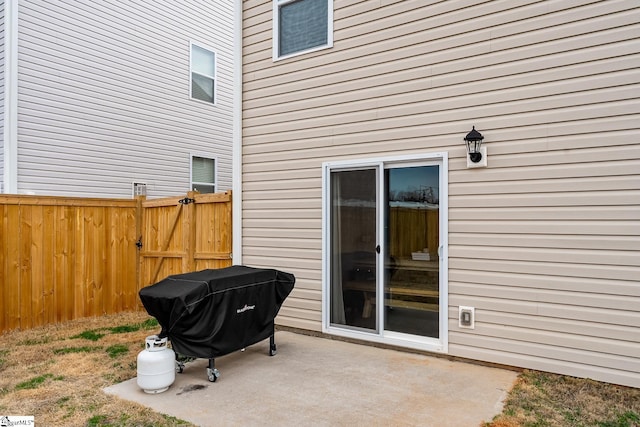 view of patio / terrace with grilling area