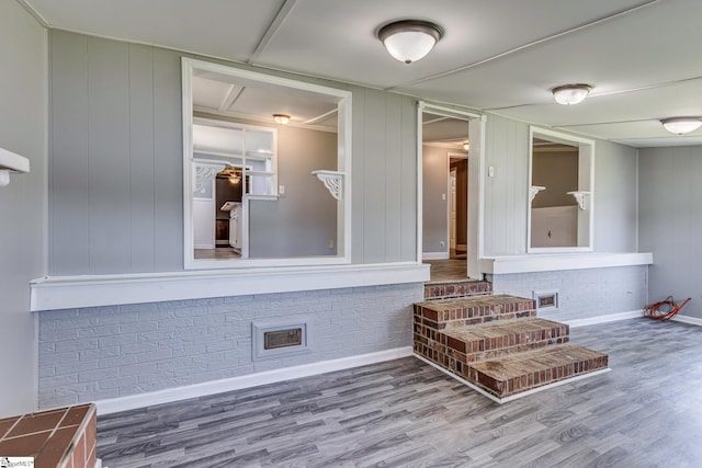 interior space featuring hardwood / wood-style flooring