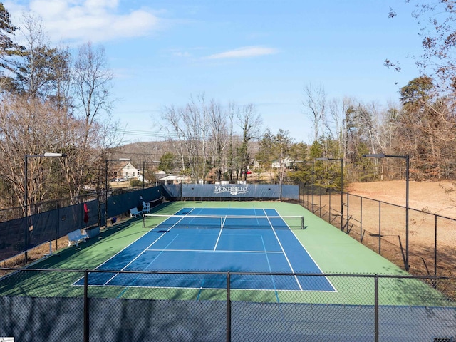 view of tennis court