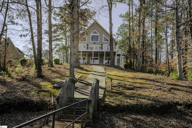 view of rear view of property