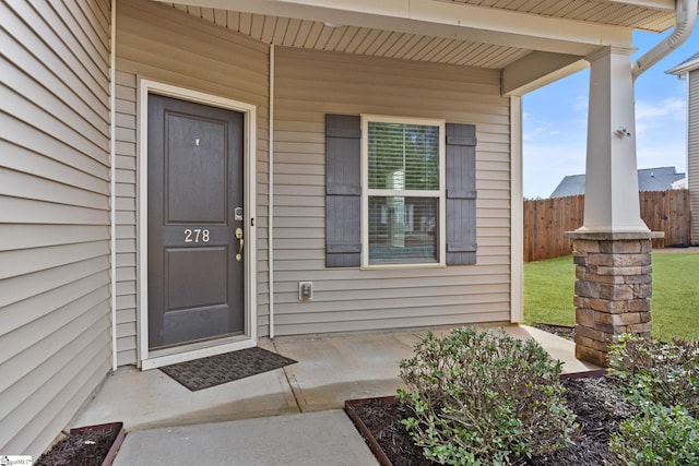 view of property entrance