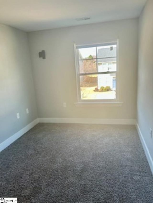 view of carpeted empty room