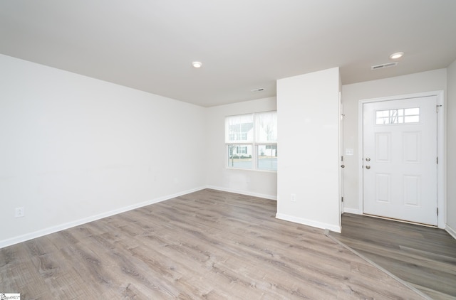 entryway featuring light wood-type flooring